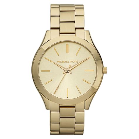 michael kors runway gold tone|Michael Kors gold tone watch.